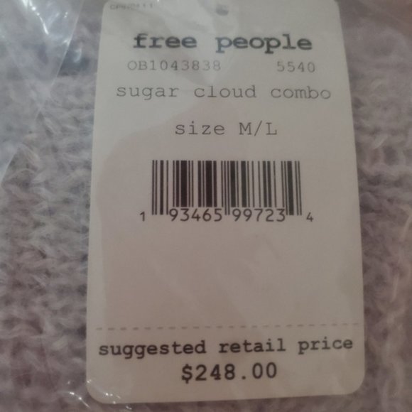 Free People Purple Alpaca Maxi Sweater M/L NWT - Picture 4 of 4